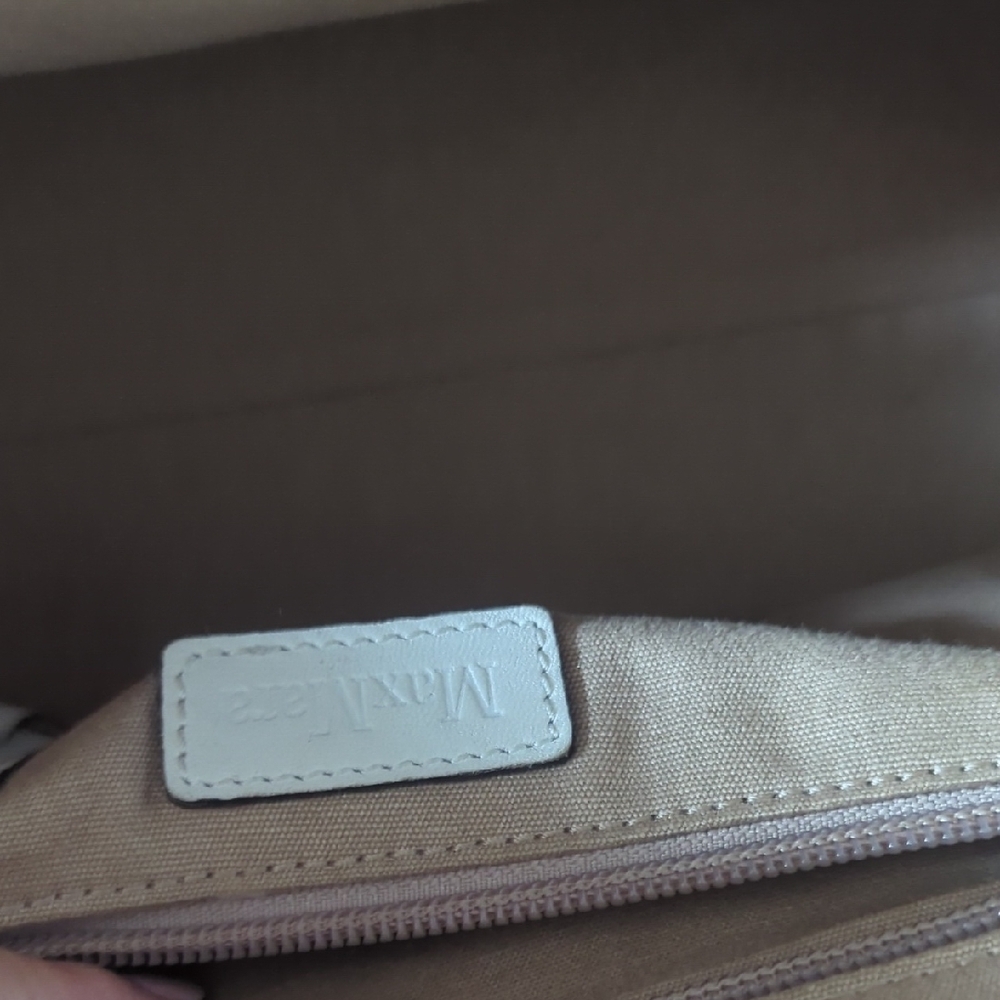 MaxMara Cream Woven Shoulder Bag - Picture 4 of 8